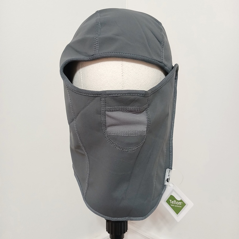 Botack Balaclava Face Mask Gray Fleece Lined Teflon Stain Resistant Winter Sport